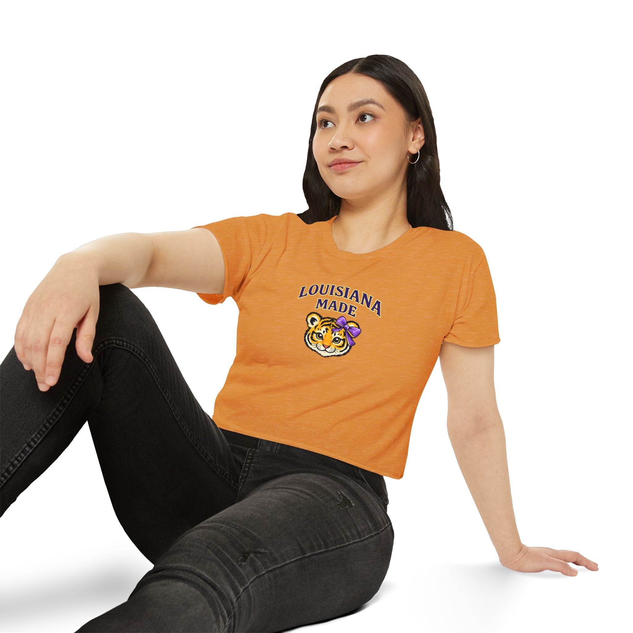 Louisiana Made Tiger Crop Top — Cute State Pride Festival Tee