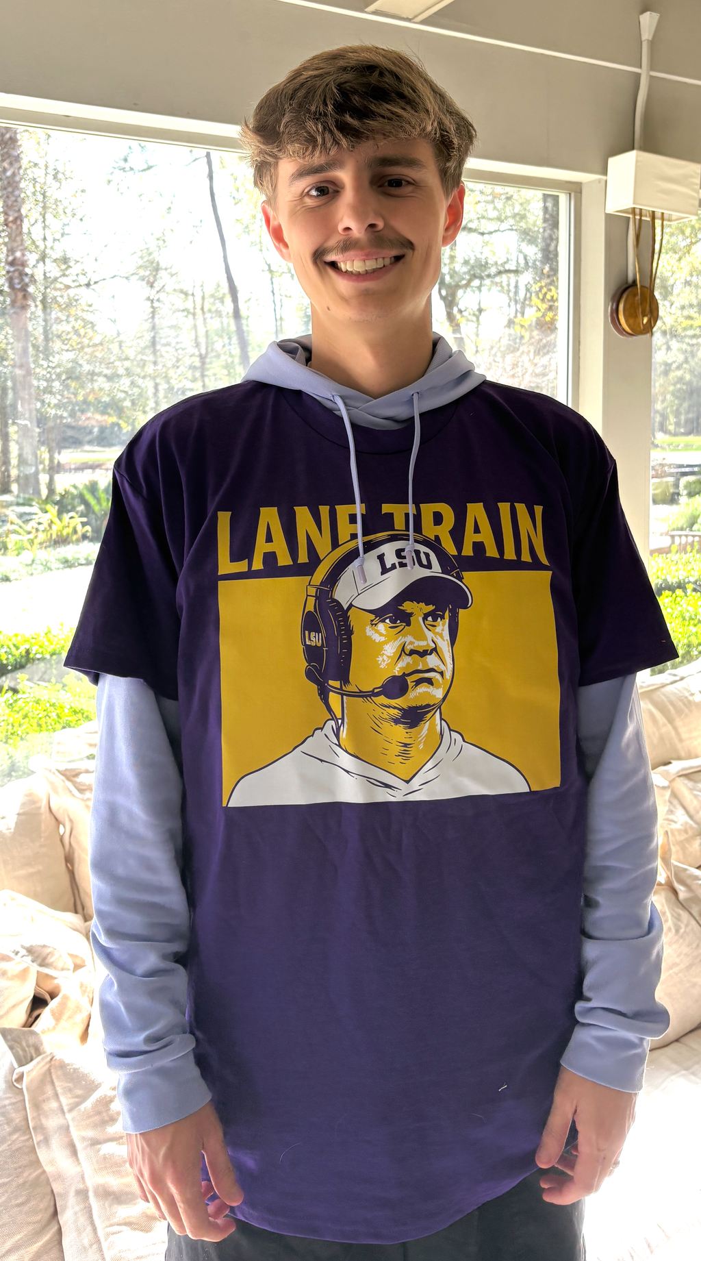 LSU Lane Train Purple T-Shirt